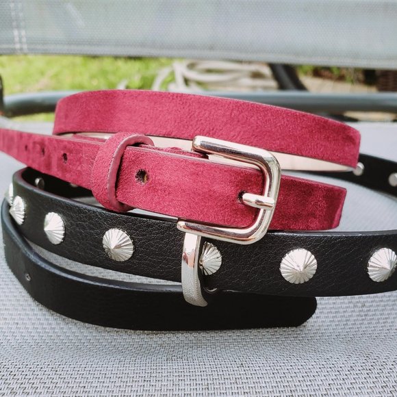 Studio Accessories - *FINAL PRICE* STUDIO & SEARS Skinny Belts